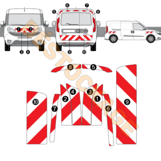 Kit de balisage - Fiat Doblo (2010-2014) Portes battantes - Classe B : 250m photo générique Kit de balisage - Fiat Doblo (2010-2014) Portes battantes - Classe B : 250m photo générique