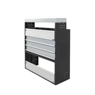 Aménagement PROVAN (gauche ou droite) avec tiroirs pour Renault Trafic 2014-2024 (photo générique) - vue de côté