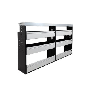 Aménagement PROVAN (gauche) avec tiroirs pour Renault Trafic 2014-2024 (photo générique) - vue de côté