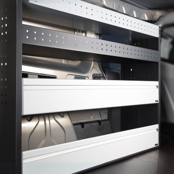 Aménagement PROVAN L1390mm (gauche) pour Ford Courier 2014-2024 (photo générique)