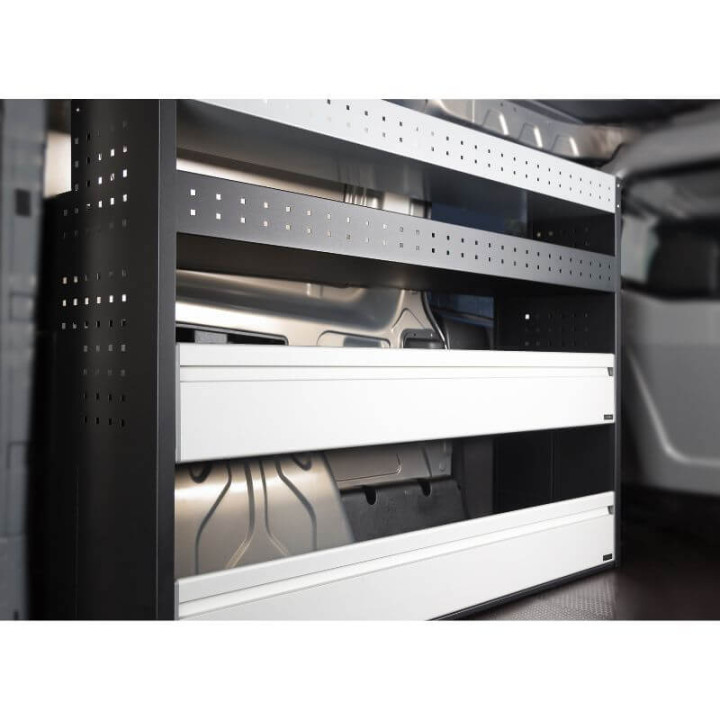 Aménagement PROVAN L1390mm (gauche) pour Nissan Townstar 2021+ (photo générique) - ex côté gauche