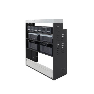 Aménagement PROVAN (gauche ou droite) avec mallettes pour Nissan Primastar 2022+ (photo générique) - vue de côté