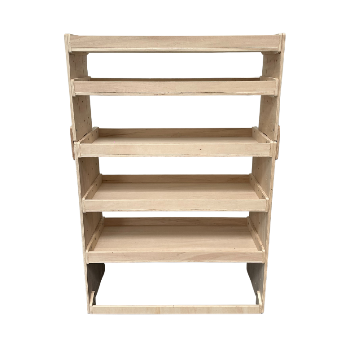 Etagère bois brut vue de face renault master 2010-2024