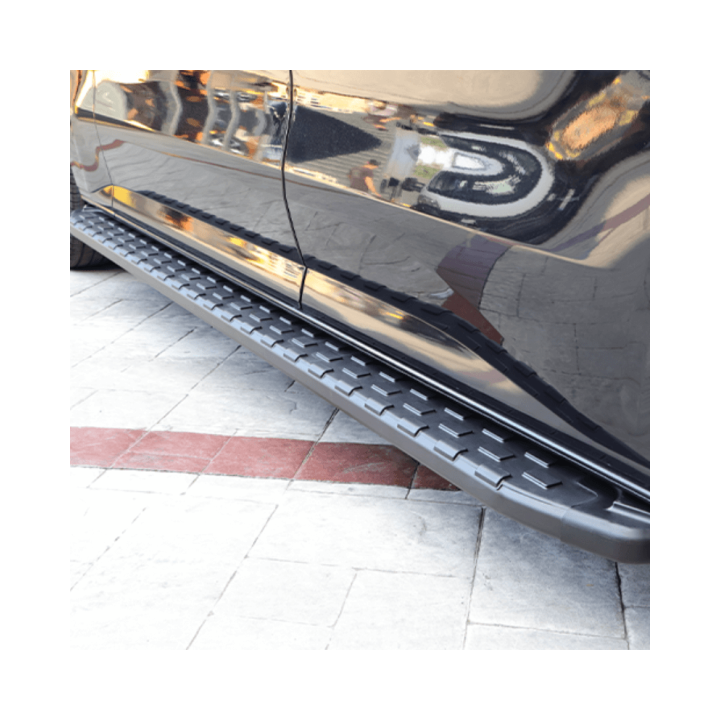 Marchepied latéral fixe pour Citroen Jumpy 2016+ COMPACT L1 aluminium noir uniquement.
