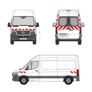 Kit de balisage pour Mercedes Sprinter 2018+ Kit de balisage pour Mercedes Sprinter 2018+