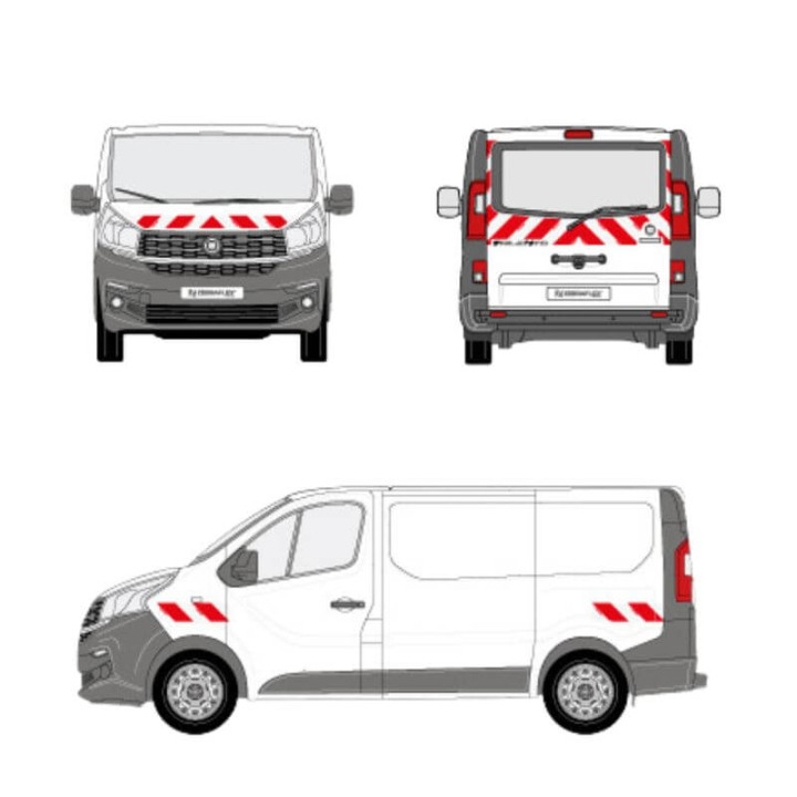 Kit de balisage - Fiat Talento avec hayon
