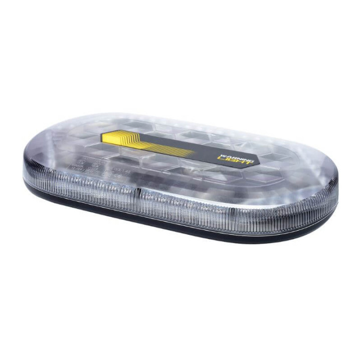 Mini rampe lumineuse LED orange magnétique – visibilité 360° pour véhicules utilitaires et poids lourds
