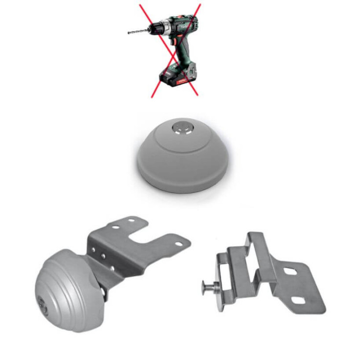 Serrure antivol sans perçage pour portes arrière pour Toyota Proace 2016+