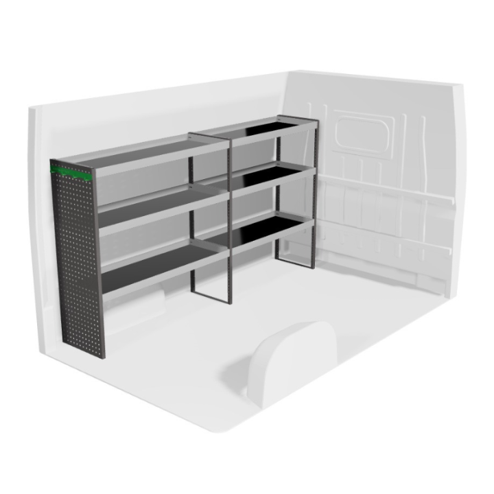 Aménagement pour Opel Vivaro 2014-2019 (gauche) vue de face