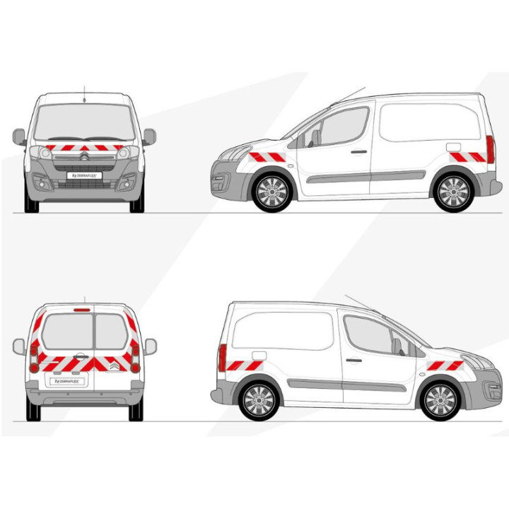 Kit de balisage - Citroen Berlingo II phase 3 de 2015-2018 avec 2 portes