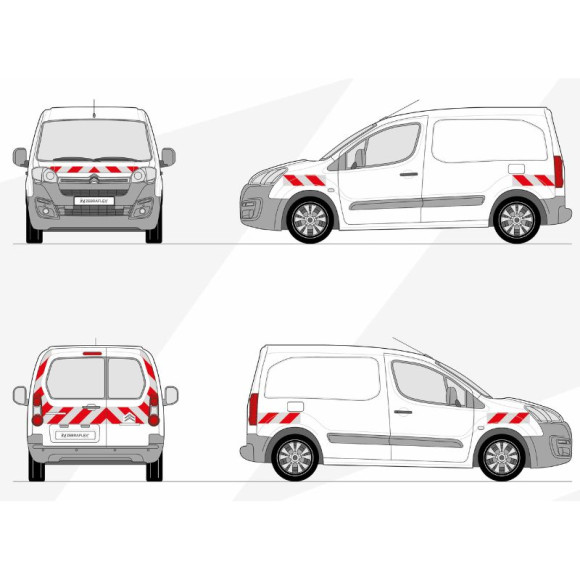 Kit de balisage - Citroen Berlingo II phase 4 de 2016-2018 avec 2 portes