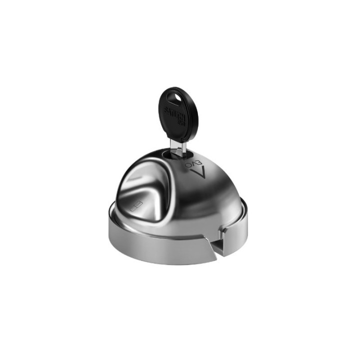 Serrure antivol DAKEN SATURN EVO avec clé insérée pour utilitaire