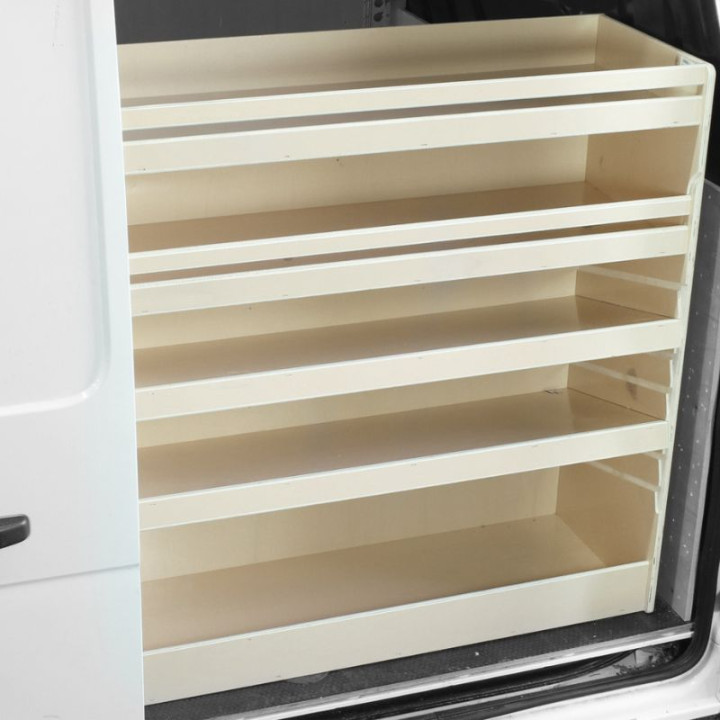 Casier bois utilitaire universel pour Ford Custom 2023+ - Longueur 1160/1410 mm