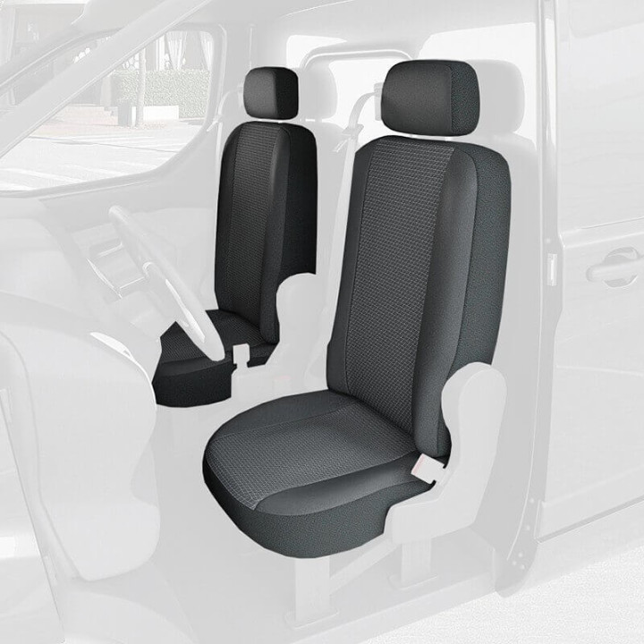 Housses de siège en tissu pour Citroen Berlingo Van 2018+ (image non contractuelle)