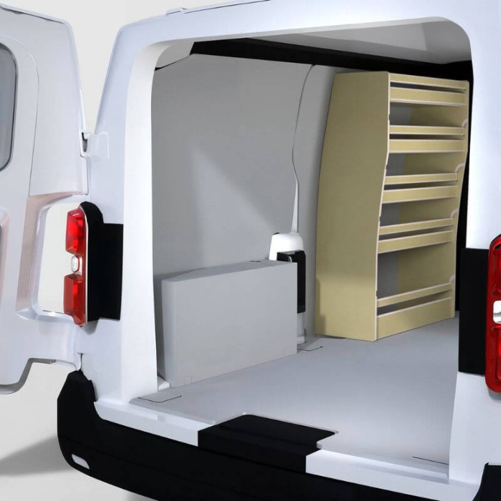 Aménagement Peugeot Expert 2016+ avec casier côté gauche
