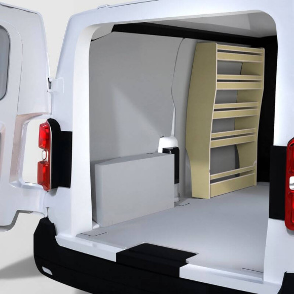 Aménagement compact Toyota Proace 2016+ avec casier bois