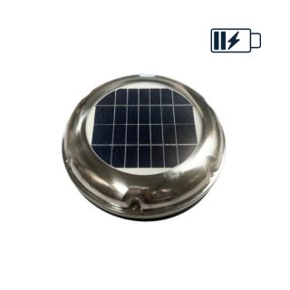 Aerateur solaire couleur inox