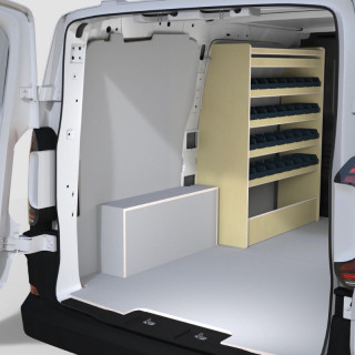 Aménagement bois Volkswagen T7 2025+ P380mm avec bacs
