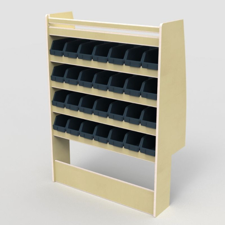 Meuble de rangement bois pour sécuriser vos bacs et outils