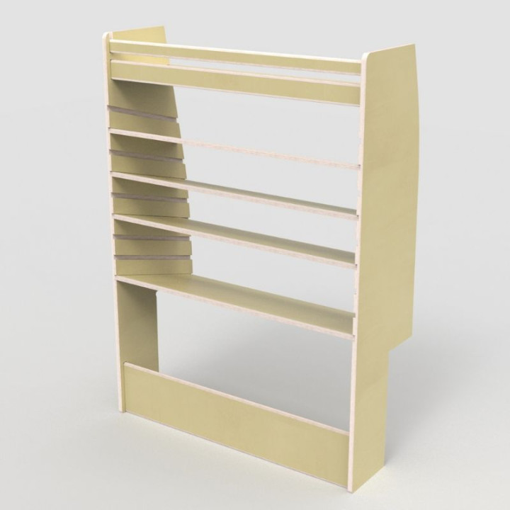 Casier de rangement en bois pour utilitaire Ford Custom 2023+