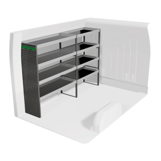 Aménagement pour Mercedes eSprinter 2023+ (gauche) vue de face
