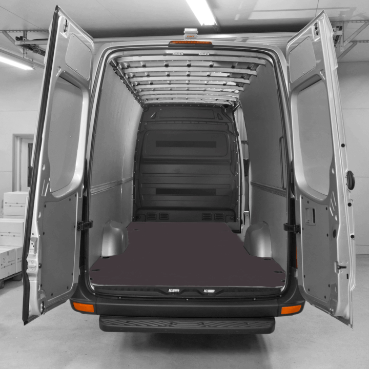 Habillage polypro & bois - Mercedes eSprinter 2023+ - kit complet plancher contreplaqué + parois polypro