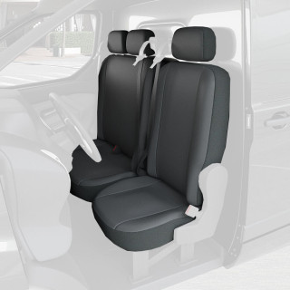 Housses de siège en simili cuir pour Volkswagen e-Transporter 2025+ (image non contractuelle)