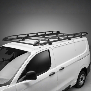 Galerie de toit aluminium noir pour Volkswagen e-Transporter 2025+ - photo générique non contractuelle