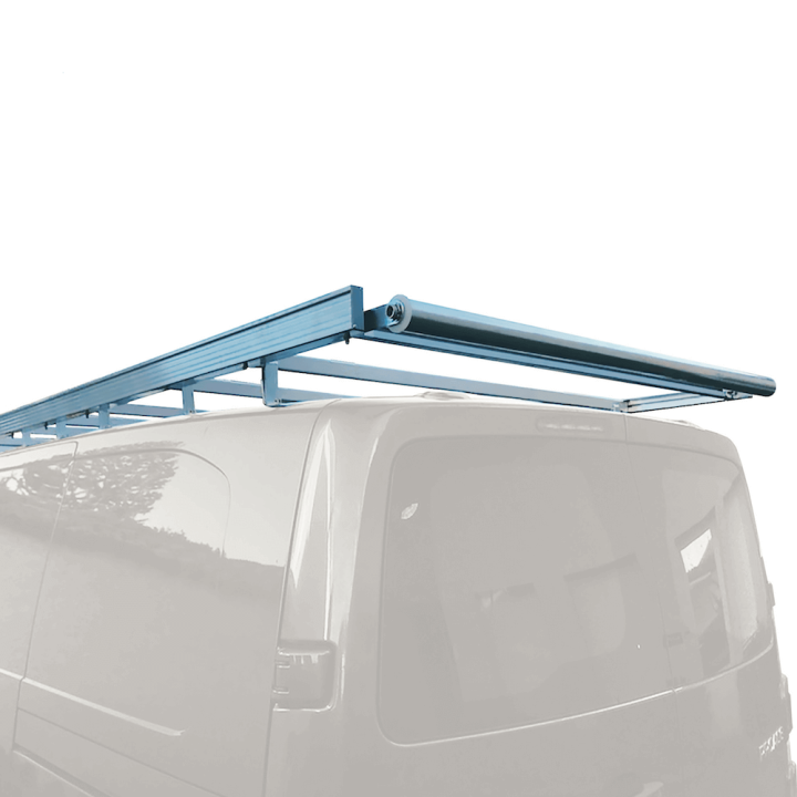 Galerie aluminium pour Citroen Jumpy. Galerie plate idéale pour parkings