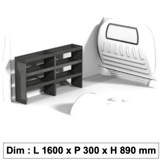 Aménagement métallique ECO8 pour véhicule utilitaire Aménagement métallique ECO8 pour véhicule utilitaire