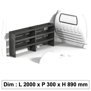 Aménagement métallique ECO9 pour véhicule utilitaire Aménagement métallique ECO9 pour véhicule utilitaire