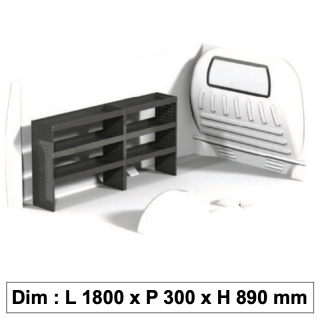 Aménagement métallique ECO12 pour véhicule utilitaire Aménagement métallique ECO12 pour véhicule utilitaire