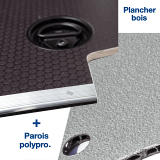 Habillage polypro & bois - Volkswagen Caddy 4 - kit complet : plancher, parois, portes et passages de roue Habillage polypro & bois - Volkswagen Caddy 4 - kit complet : plancher, parois, portes et passages de roue