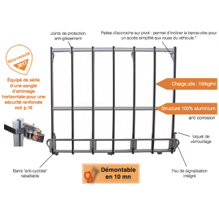 Berce vitre extérieur Renault Master 2010+ L2H2