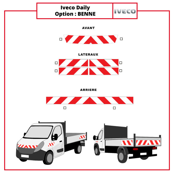 kit de balisage Iveco Daily benne